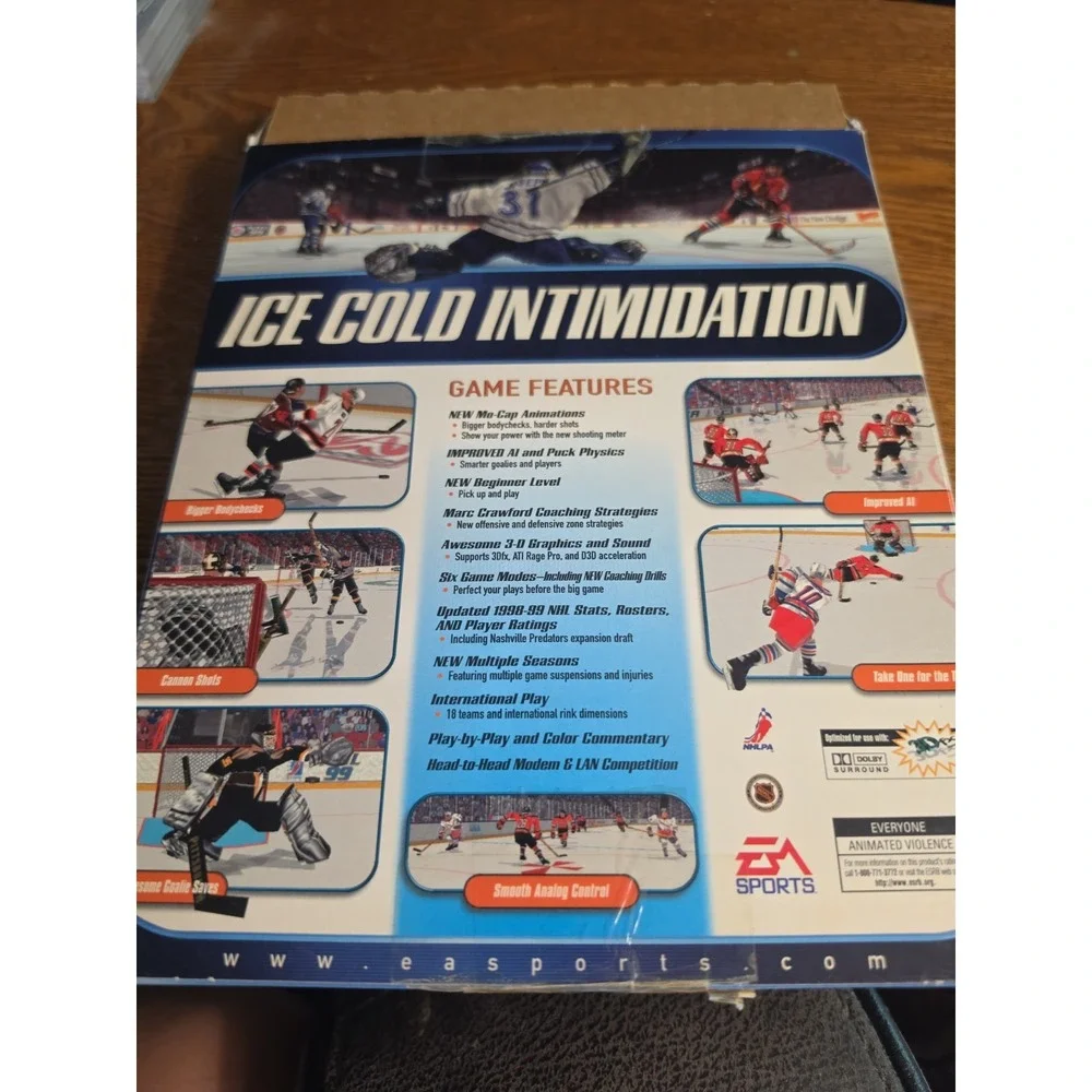 NHL 99 1998 Windows 98 95 PC CD-ROM Big Box Game New Open Box